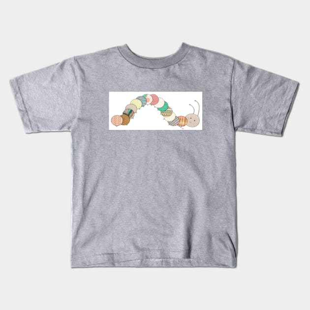 Inchworm #1 Kids T-Shirt by ErinBrieArt